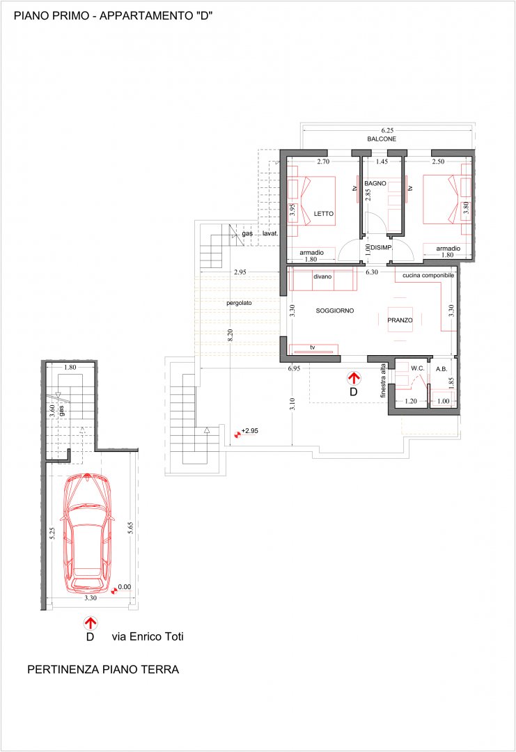 appatamento D piano primo